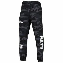 Men's New Era Black/Camo Brooklyn Nets Tonal Joggers -New Era Shop 5970438 ALT2