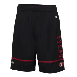 Men's New Era Black San Francisco 49ers Combine Authentic Rusher Training Shorts -New Era Shop 5981343 ALT2