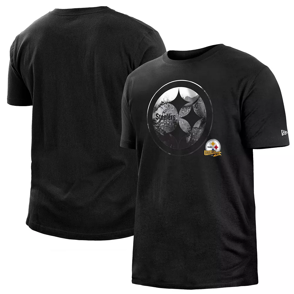 Men's New Era Black Pittsburgh Steelers 2022 Sideline Ink Dye T-Shirt 1 Men's New Era Black Pittsburgh Steelers 2022 Sideline Ink Dye T-Shirt