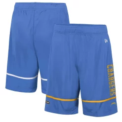 Men's New Era Powder Blue Los Angeles Chargers Combine Authentic Rusher Training Shorts
