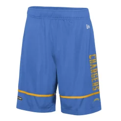 Men's New Era Powder Blue Los Angeles Chargers Combine Authentic Rusher Training Shorts -New Era Shop 5993826 ALT2