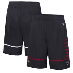 Men's New Era Navy Houston Texans Combine Authentic Rusher Training Shorts