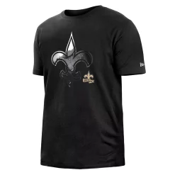 Men's New Era Black New Orleans Saints 2022 Sideline Ink Dye T-Shirt -New Era Shop 5994063 ALT2