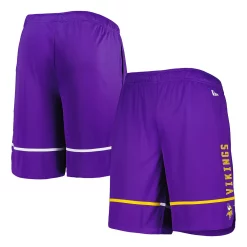 Men's New Era Purple Minnesota Vikings Combine Authentic Rusher Training Shorts