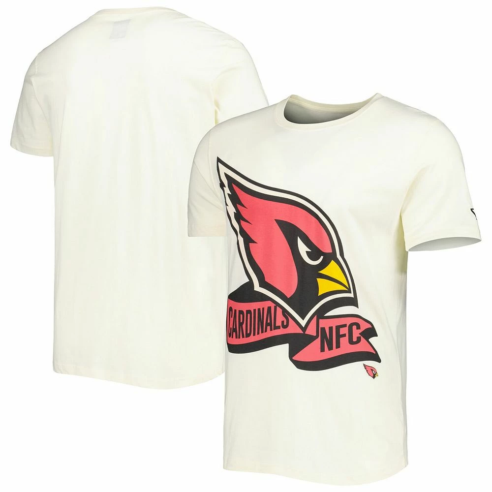 Men's New Era Cream Arizona Cardinals Sideline Chrome T-Shirt 2 Men's New Era Cream Arizona Cardinals Sideline Chrome T-Shirt - Image 2