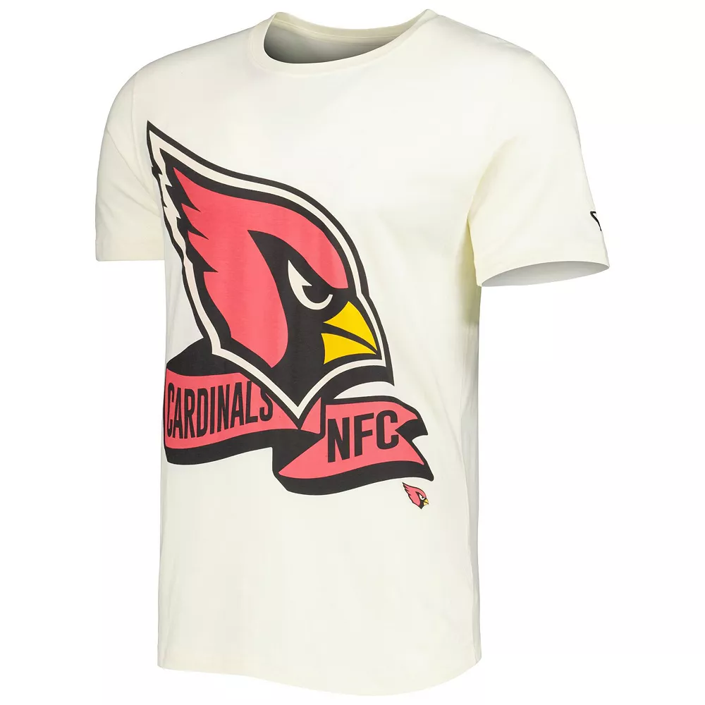 Men's New Era Cream Arizona Cardinals Sideline Chrome T-Shirt 3 Men's New Era Cream Arizona Cardinals Sideline Chrome T-Shirt - Image 3