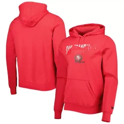 Men's New Era Scarlet San Francisco 49ers Ink Dye Pullover Hoodie