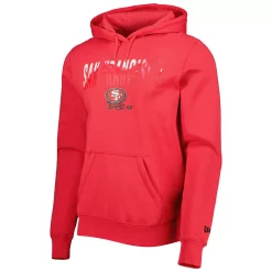 Men's New Era Scarlet San Francisco 49ers Ink Dye Pullover Hoodie -New Era Shop 6002335 ALT2