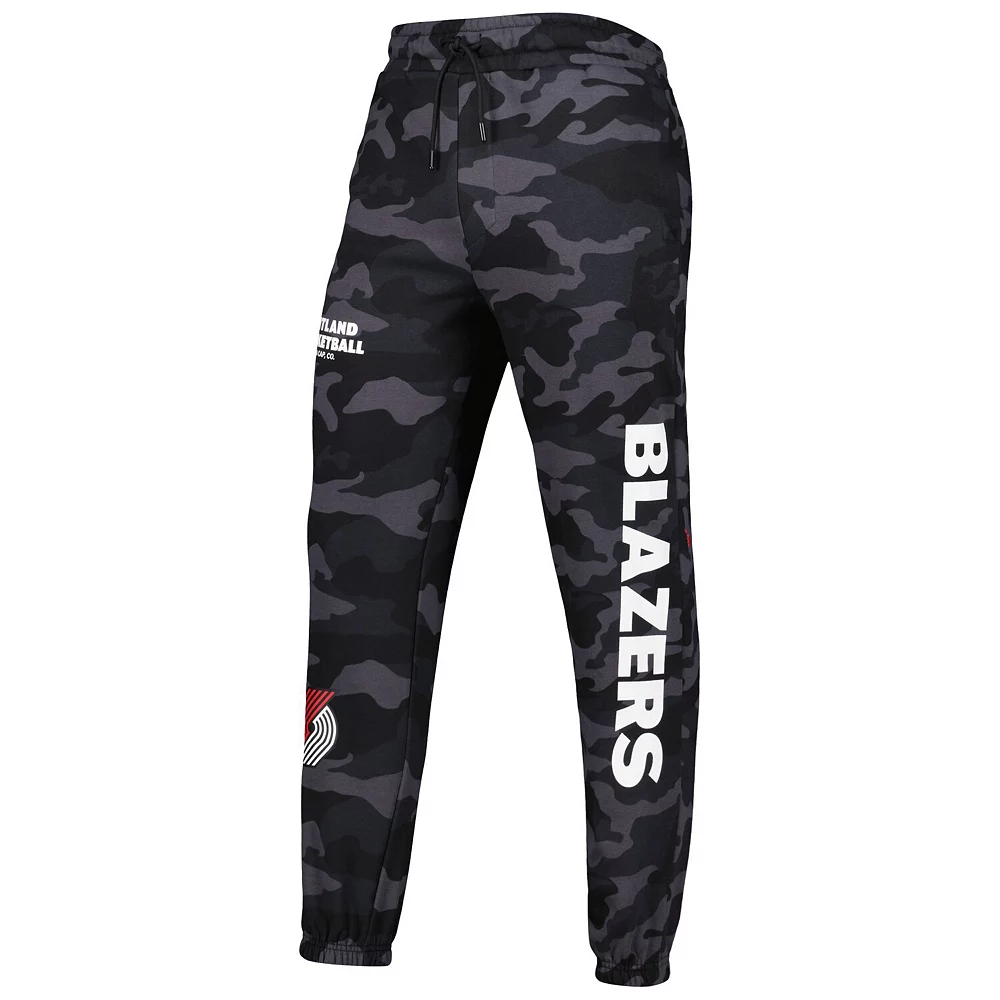 Men's New Era Black/Camo Portland Trail Blazers Tonal Joggers 3 Men's New Era Black/Camo Portland Trail Blazers Tonal Joggers - Image 3