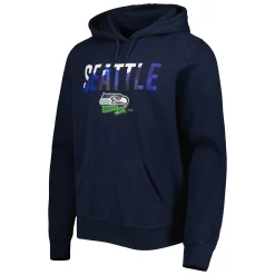 Men's New Era College Navy Seattle Seahawks Ink Dye Pullover Hoodie 5 Men's New Era College Navy Seattle Seahawks Ink Dye Pullover Hoodie -New Era Shop 6002426 ALT2