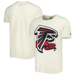 Men's New Era Cream Atlanta Falcons Sideline Chrome T-Shirt