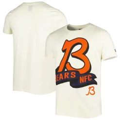 Men's New Era Cream Chicago Bears Sideline Chrome T-Shirt