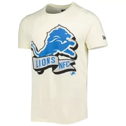 Men's New Era Cream Detroit Lions Sideline Chrome T-Shirt -New Era Shop 6010401 ALT2