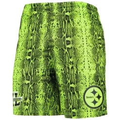Men's New Era Neon Green Pittsburgh Steelers Summer Pop Shorts -New Era Shop 6010467 ALT2