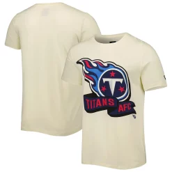 Men's New Era Cream Tennessee Titans Sideline Chrome T-Shirt