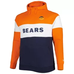 Men's New Era Navy Chicago Bears Big & Tall Throwback Colorblock Raglan Pullover Hoodie 5 Men's New Era Navy Chicago Bears Big & Tall Throwback Colorblock Raglan Pullover Hoodie -New Era Shop 6011862 ALT2