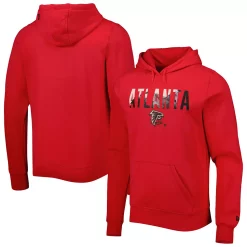 Men's New Era Red Atlanta Falcons Ink Dye Pullover Hoodie