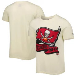 Men's New Era Cream Tampa Bay Buccaneers Sideline Chrome T-Shirt