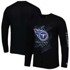 Men's New Era Black Tennessee Titans Combine Authentic Action Long Sleeve T-Shirt