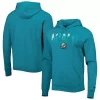 Men's New Era Aqua Miami Dolphins Ink Dye Pullover Hoodie