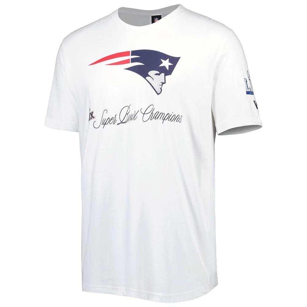 Men's New Era White New England Patriots Historic Champs T-Shirt 3 Men's New Era White New England Patriots Historic Champs T-Shirt - Image 3