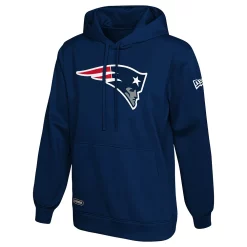 Men's New Era Navy New England Patriots Combine Authentic Stadium Pullover Hoodie
