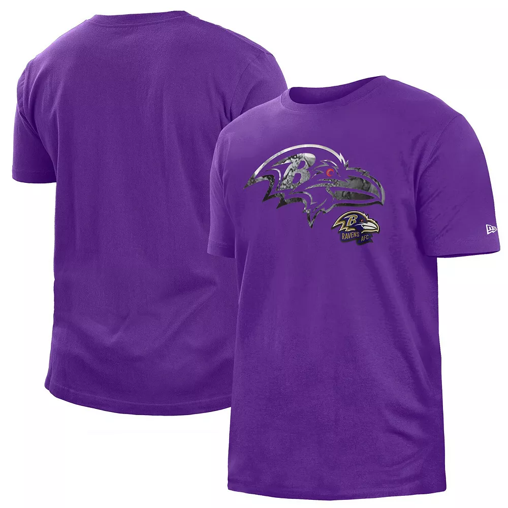 Men's New Era Purple Baltimore Ravens 2022 Sideline Ink Dye T-Shirt 2 Men's New Era Purple Baltimore Ravens 2022 Sideline Ink Dye T-Shirt - Image 2
