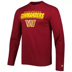 Men's New Era Burgundy Washington Commanders Combine Authentic Stated Long Sleeve T-Shirt -New Era Shop 6025190 ALT2