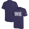 Men's New Era Purple Baltimore Ravens Combine Authentic Training Huddle Up T-Shirt