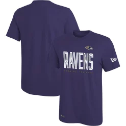 Men's New Era Purple Baltimore Ravens Combine Authentic Training Huddle Up T-Shirt
