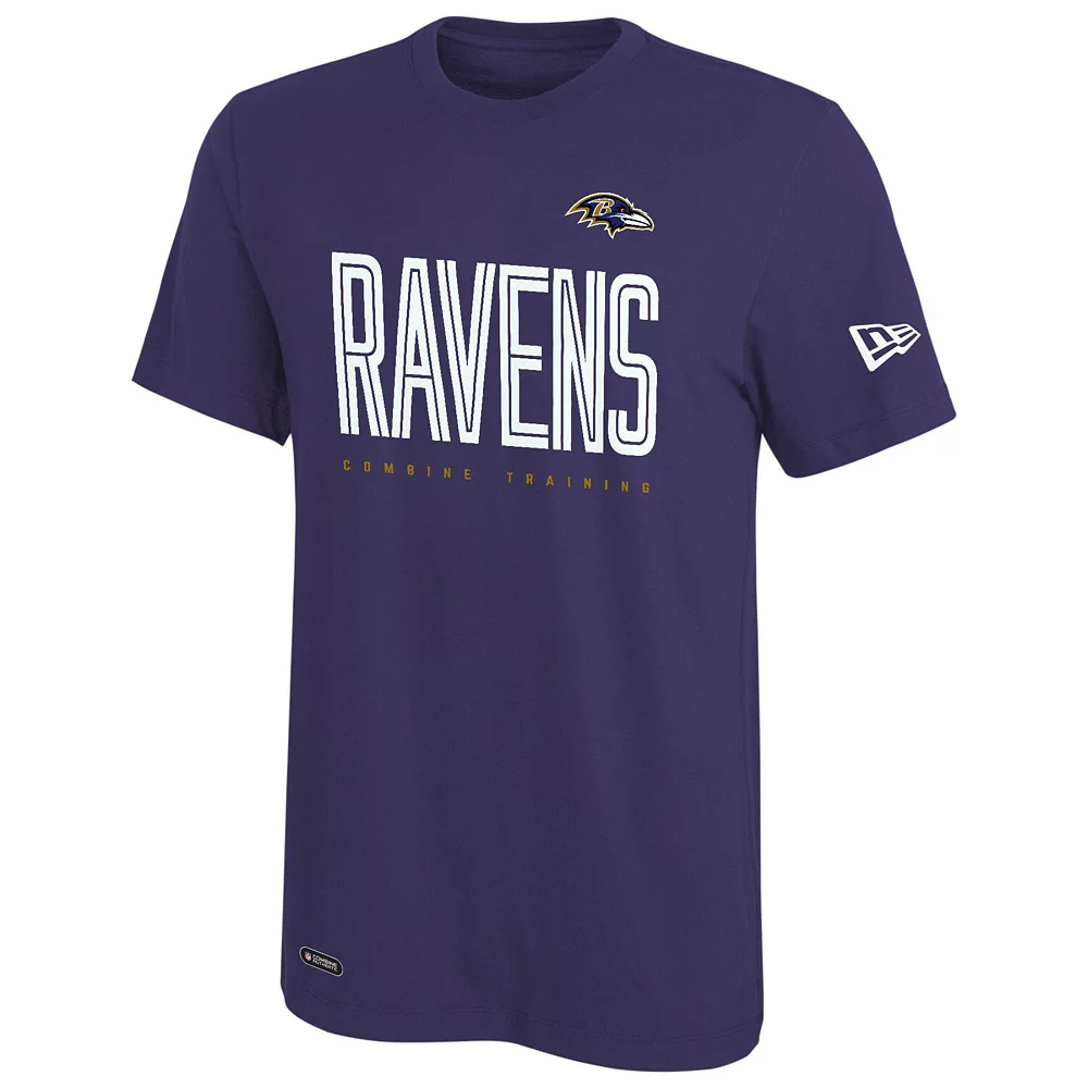 Men's New Era Purple Baltimore Ravens Combine Authentic Training Huddle Up T-Shirt 3 Men's New Era Purple Baltimore Ravens Combine Authentic Training Huddle Up T-Shirt - Image 3