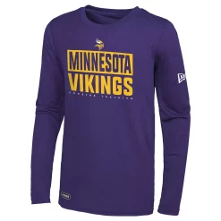 Men's New Era Purple Minnesota Vikings Combine Authentic Offsides Long Sleeve T-Shirt