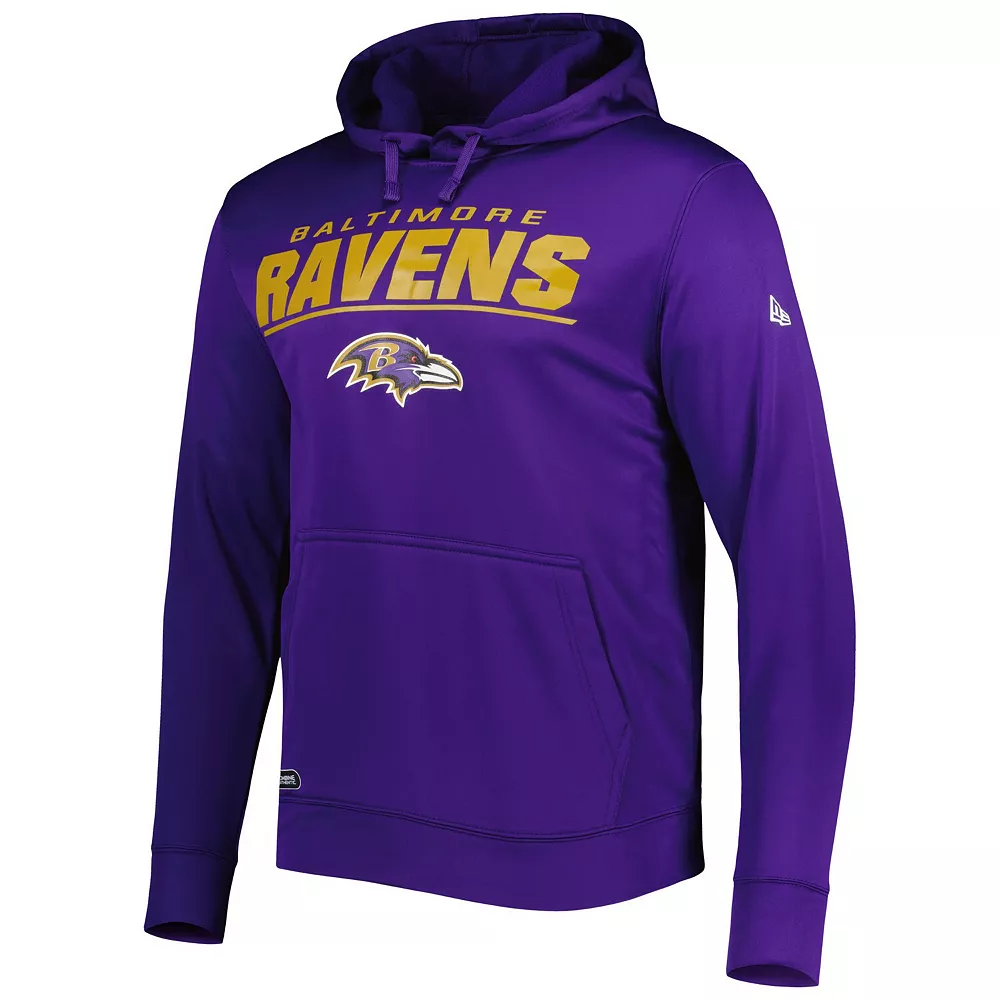 Men's New Era Purple Baltimore Ravens Combine Authentic Stated Logo Pullover Hoodie 3 Men's New Era Purple Baltimore Ravens Combine Authentic Stated Logo Pullover Hoodie - Image 3