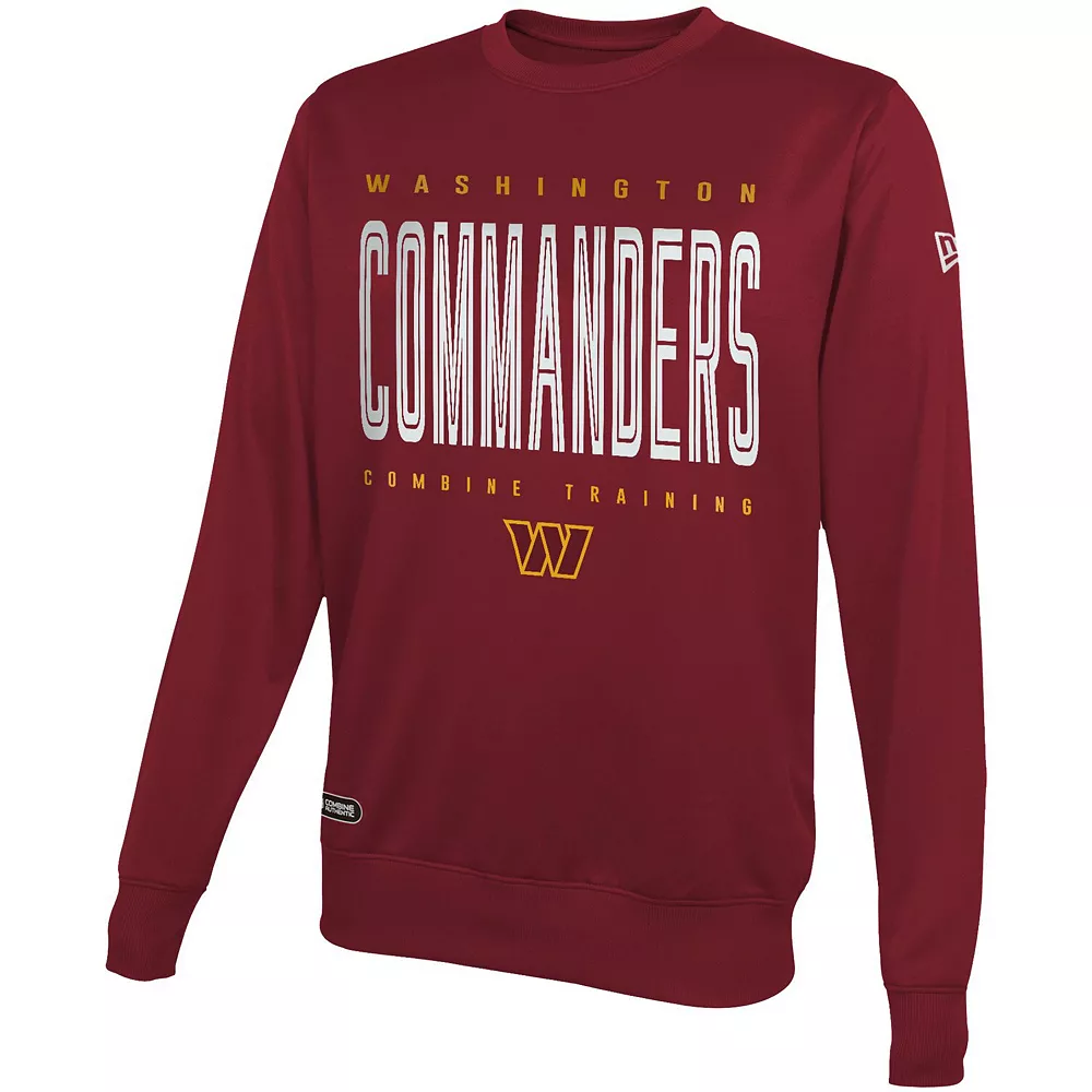 Men's New Era Burgundy Washington Commanders Combine Authentic Top Pick Pullover Sweatshirt 3 Men's New Era Burgundy Washington Commanders Combine Authentic Top Pick Pullover Sweatshirt - Image 3