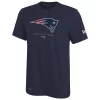 Men's New Era Navy New England Patriots Combine Authentic Ball Logo T-Shirt