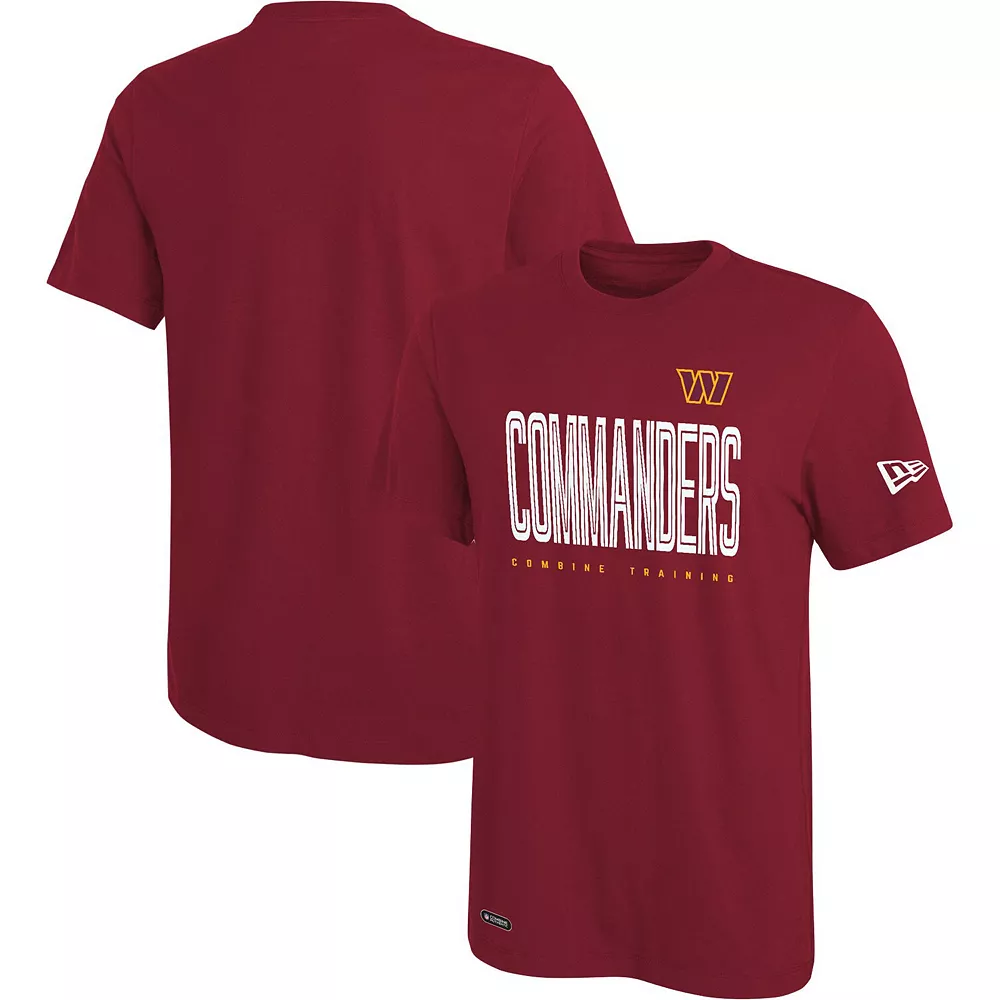 Men's New Era Burgundy Washington Commanders Combine Authentic Training Huddle Up T-Shirt 2 Men's New Era Burgundy Washington Commanders Combine Authentic Training Huddle Up T-Shirt - Image 2