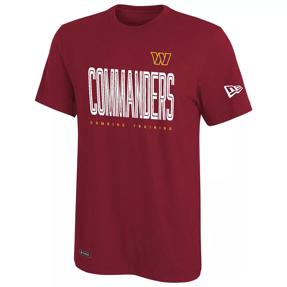 Men's New Era Burgundy Washington Commanders Combine Authentic Training Huddle Up T-Shirt 3 Men's New Era Burgundy Washington Commanders Combine Authentic Training Huddle Up T-Shirt - Image 3