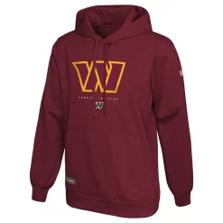 Men's New Era Burgundy Washington Commanders Combine Authentic Watson Pullover Hoodie