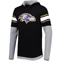 Men's New Era Black Baltimore Ravens Long Sleeve Hoodie T-Shirt 5 Men's New Era Black Baltimore Ravens Long Sleeve Hoodie T-Shirt -New Era Shop 6028770 ALT2