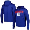 Men's New Era Royal New York Giants Combine Authentic Stated Logo Pullover Hoodie