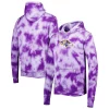 Men's New Era Purple Baltimore Ravens Team Tie-Dye Pullover Hoodie