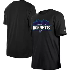 Men's New Era Black Charlotte Hornets Localized T-Shirt