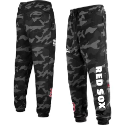 Men's New Era Black Boston Red Sox Camo Jogger Pants