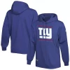 Men's New Era Royal New York Giants Combine Authentic Split Defense Pullover Hoodie
