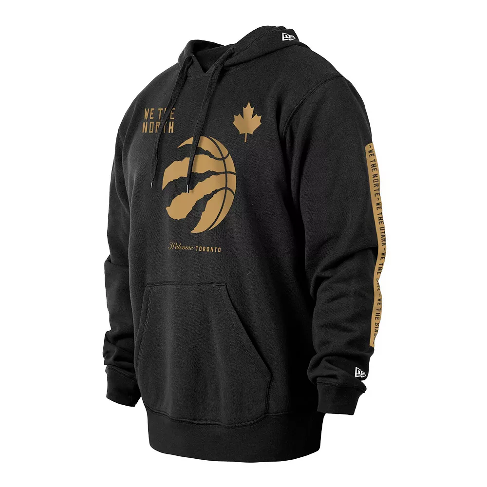 Men's New Era Black Toronto Raptors 2022/23 City Edition Big & Tall Pullover Hoodie 3 Men's New Era Black Toronto Raptors 2022/23 City Edition Big & Tall Pullover Hoodie - Image 3