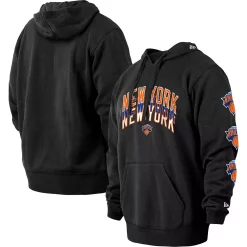 Men's New Era Black New York Knicks 2022/23 City Edition Big & Tall Pullover Hoodie