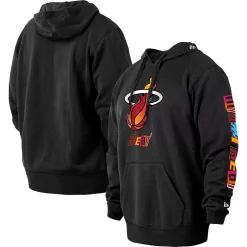 Men's New Era Black Miami Heat 2022/23 City Edition Big & Tall Pullover Hoodie