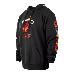 Men's New Era Black Miami Heat 2022/23 City Edition Big & Tall Pullover Hoodie -New Era Shop 6104275 ALT2