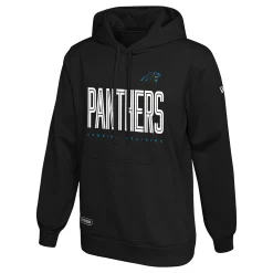 Men's New Era Black Carolina Panthers Combine Authentic Huddle Up Pullover Hoodie
