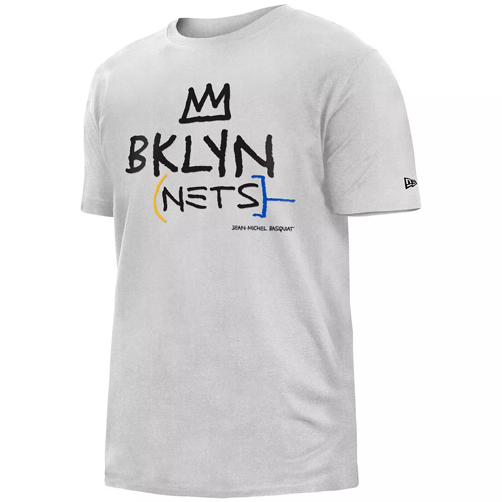 Men's New Era White Brooklyn Nets 2022/23 City Edition Big & Tall T-Shirt 3 Men's New Era White Brooklyn Nets 2022/23 City Edition Big & Tall T-Shirt - Image 3